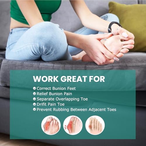 Welnove Foam Toe Separators - 40 Pack Toe Spacers for Corn, Blister