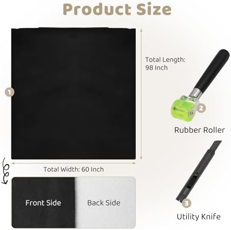Storystore Foam Backed Suede Headliner Fabric, 98" L x 60" W Car Roof Liner