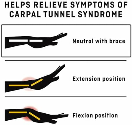 FUTURO Night Wrist Support, Left or Right, Adjustable, Helps Provide Nighttime Relief of Carpel Tunnel Symptoms, Made of Breathable Material, Easy-to-Use Sleeve Design, One Size Fits Most (48462ENR)