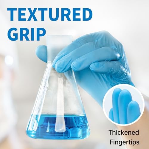 Medguy Medical Blue Nitrile Disposable Exam Gloves 4Mil Latex & Powder-Free