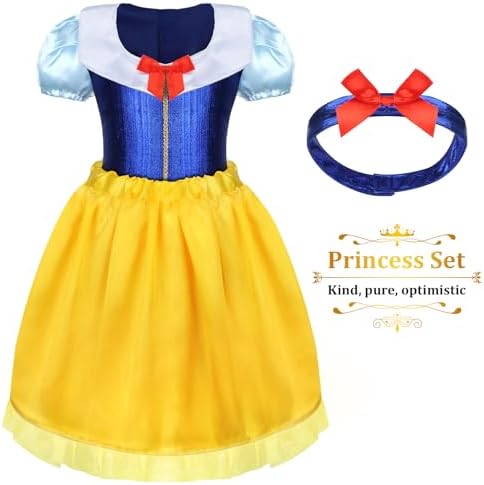LIMIROLER Princess Dress Up Clothes for Little Girl Role Play Costume Gift Set Princess Dress Up Toys for Toddler Girls