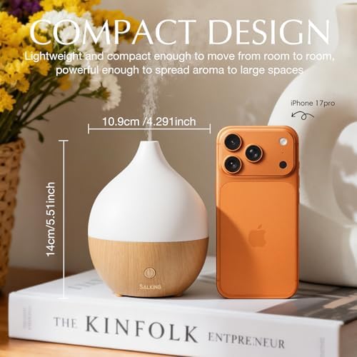 SALKING Essential Oil Diffuser for Home, 100ml Small Aromatherapy Diffuser