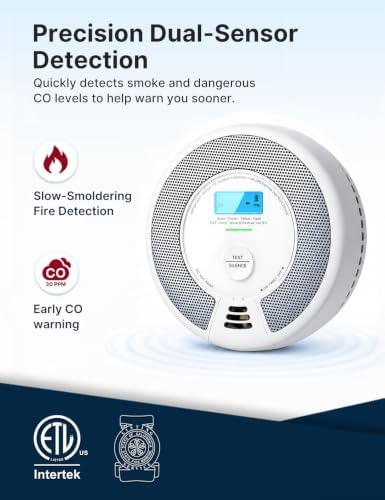 X-Sense Smoke Detector Carbon Monoxide Detector Combo, SC07, 1-Pack