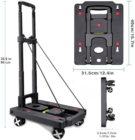 Car Seat Dolly for Airport, Black