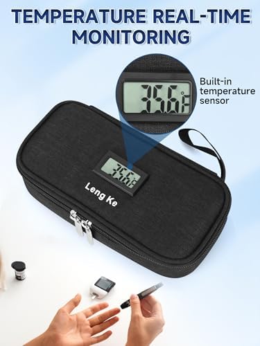 YOUSHARES Insulin & peptide Cooler Travel Case - TSA Approved,Temp Display
