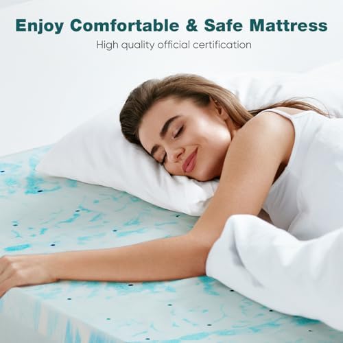 Sweetcrispy Memory Foam Mattress Topper, Full Size, 3 Inch Cooling Pad