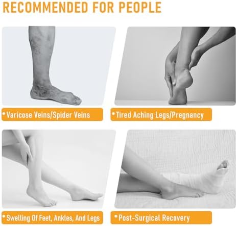 BSERA 2 Pairs Sheer Compression Socks for Women 15-20 mmHg Knee High
