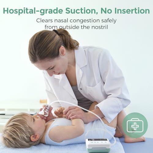 Momcozy Nasal Aspirator for Baby, 【Hospital-Grade】 70 KPa, 9 Levels
