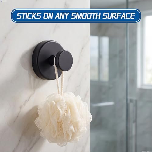 klasit Suction Cup Hooks for Shower, No-Drill Towel & Robe Hooks