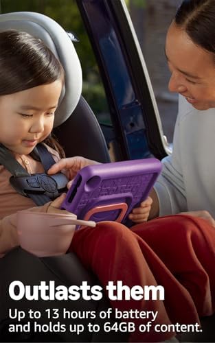 Amazon Fire HD 8 Kids tablet (newest model), ages 3-7. With bright 8" HD screen. Includes ad-free and exclusive content, parental controls and 13-hr battery, 32GB, Blue