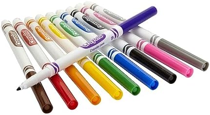 Crayola Fine Line Markers Classpack (200ct), Teacher Classroom Must Haves & Essentials, Bulk Kids Markers For Preschool, Kindergarten, Elementary School