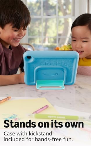 Amazon Fire HD 8 Kids tablet (newest model), ages 3-7. With bright 8" HD screen. Includes ad-free and exclusive content, parental controls and 13-hr battery, 32GB, Blue
