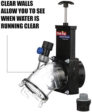 Valterra Flush King™ 45 Degree Reverse Flush Valve Attachment for RV, Camper, Trailer