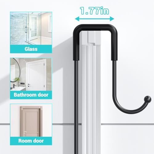 Over the Door Shower Caddy Hanging: No Drill Rustproof Shower Organizer