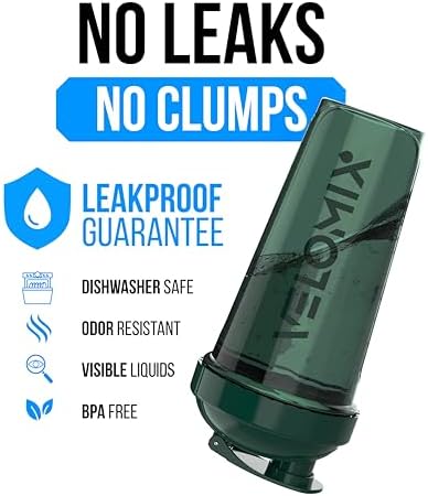 VELOMIX 6 Pack 28oz Protein Shaker Bottle for Protein Mixes, Earth Tones