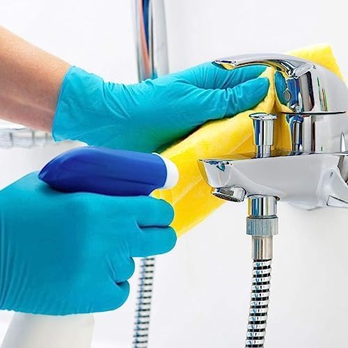 Basic Medical Blue Nitrile Exam Gloves - Latex-Free & Powder-Free - NGPF 7001(Case of 1,000), Small