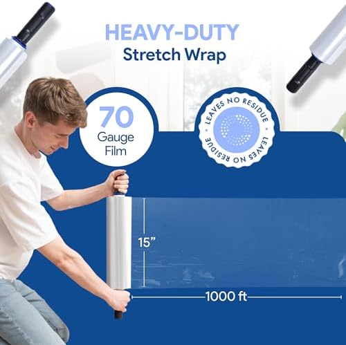 International Plastics Co. 15'' Stretch Wrap with Rotating Handles