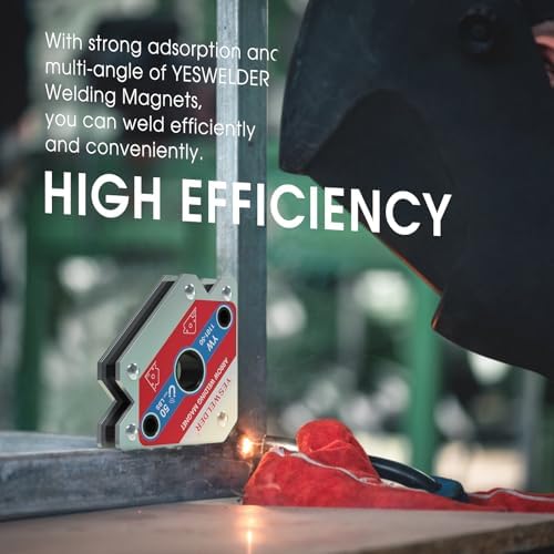 YESWELDER 4-Pc Welding Magnet Set, 50 lb Holding Power Welding Accessories