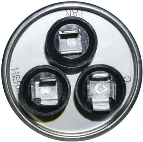 Genteq C3355R Capacitor Dual Run Round 35/5 UF MFD 370V VAC 97F9834 (Replace Old GE# Z97F9834) 35 and 5 MFD at 370V