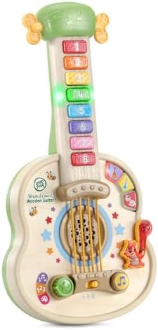 LeapFrog Strum and Count Wooden Guitar, Musical Toddler Toy