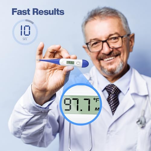 Boncare Digital Thermometer for Adults, Kids & Babies, Dark Blue