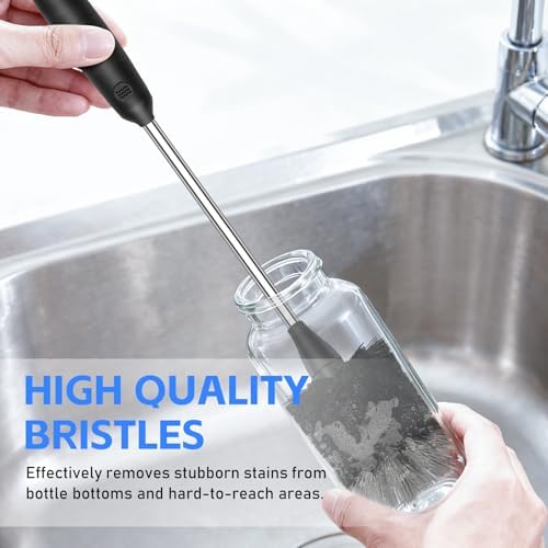SetSail Bottle Brush of 3 Pack, 14in Long Handle Water Bottle Cleaner Brush
