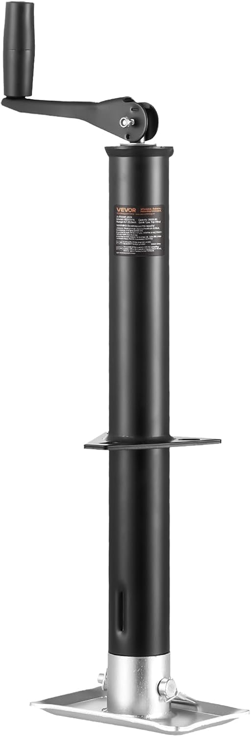 VEVOR 5000 lbs A-Frame Trailer Jack, 15" Vertical Travel, Adjustable Drop Leg, for Horse, Utility, Yacht Trailers