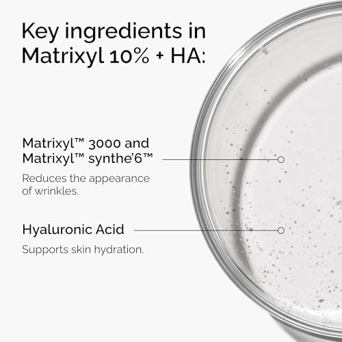 Matrixyl 10% + Hyaluronic Acid, Anti-Aging Serum for Fine Lines and Wrinkles, 1 Fl Oz