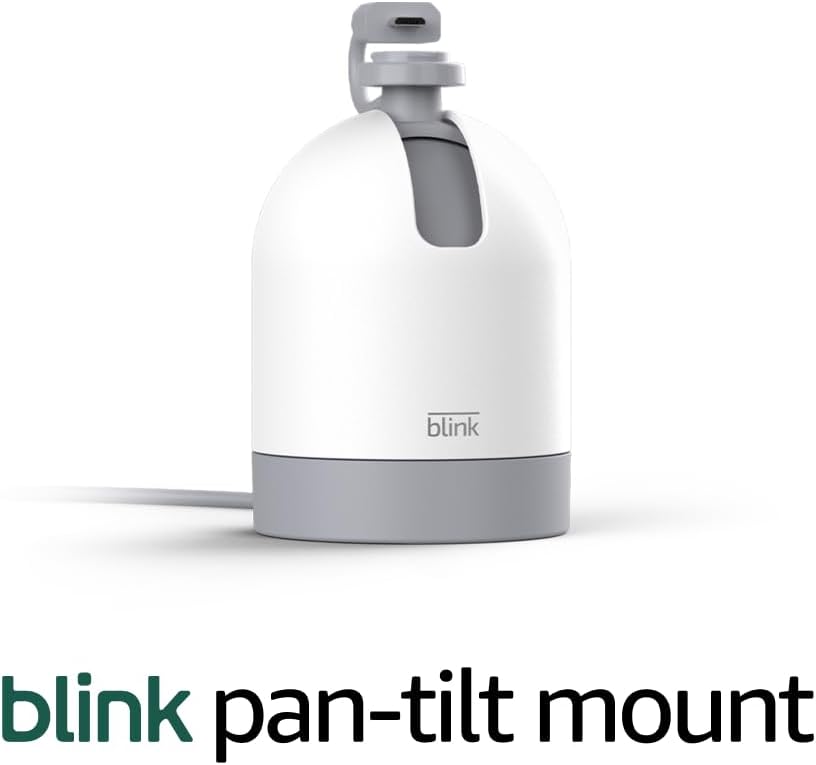 Blink Mini Pan-Tilt Camera (newest model), Rotating indoor plug-in smart security camera, two-way audio, HD video, motion detection, Works with Alexa (White)