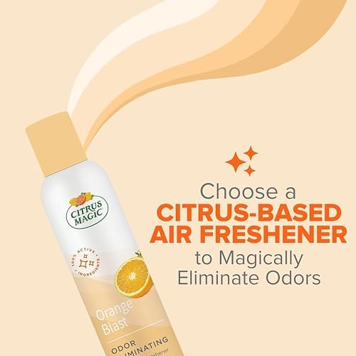 Citrus Magic Air Freshener Spray, Orange Blast, 3 Ounce, Pack of 3