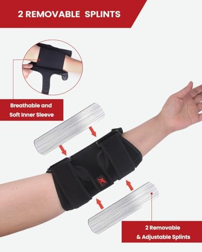 Hurmoya Elbow Brace Night Sleep, Cubital Tunnel, Ulnar Nerve Entrapment