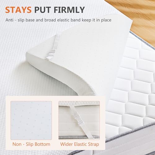 Sweetcrispy Full Mattress Topper, Memory Foam Pad, 3 Inch