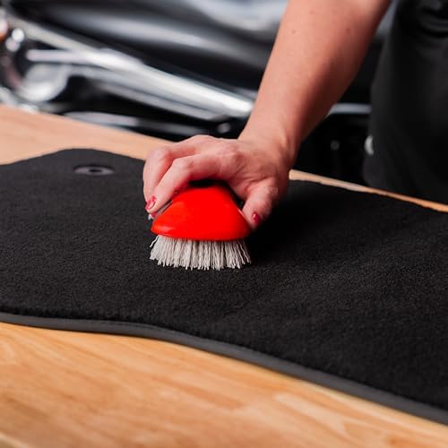 Mothers Stiff Bristle Carpet and Upholstery Cleaning Scrub Brush for Automotive, Home, Couch, Stain Remover
