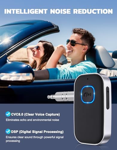 COMSOON Bluetooth Receiver for Car, 3.5mm AUX Bluetooth Car Adapter