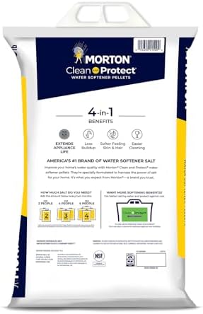 (3 Pack) - 40lb bags, Clean and Protect Water Softener Salt. Extends appliance Life; Reduces Hard Water Build Up