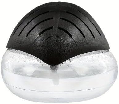 Air Freshener（Black） - for Home, Bedroom, Office and Warehouse - Essential Oil Aroma Diffuser with LED Color Night Light and Soothing Water Flow Sound - for Pets and Smokers.
