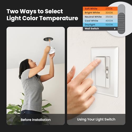 Feit Electric 5/6in LED Recessed Downlight Retrofit Kit, 75W Eq