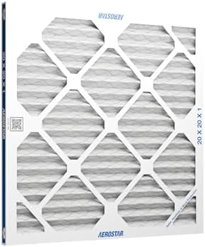 Aerostar Air Filter 20x20x1 MERV 8 AC Filter, HVAC, Furnace Filter, 6 Pack