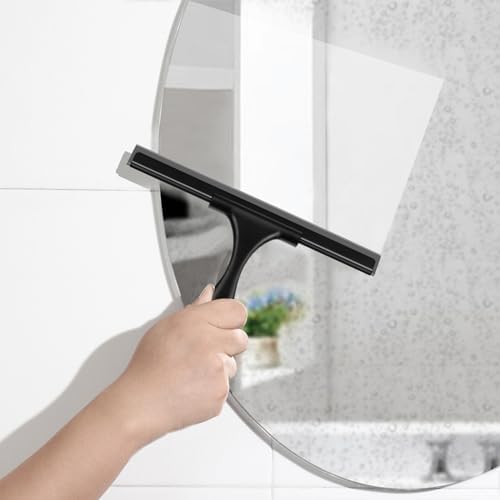 SetSail Squeegee for Shower Glass Door, 10 Inches, Black