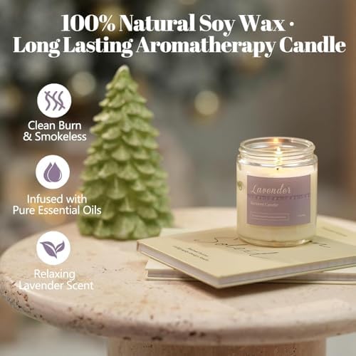 Scented Candles Gift Set for Women, 6-Pack Aromatherapy Candles for Home