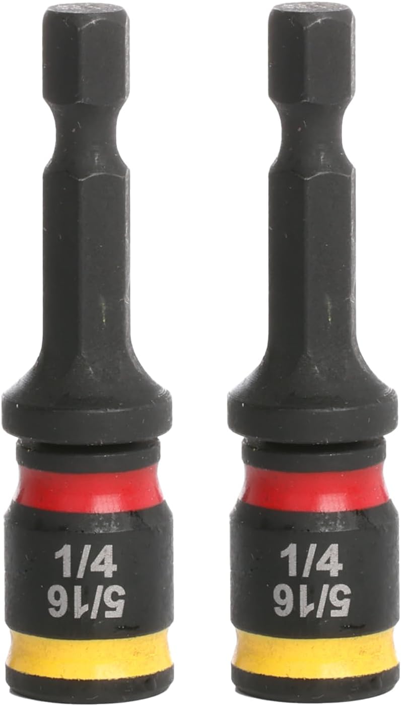 Malco MSHC 1/4 & 5/16 Reversible Hex Chuck Driver, 2 pack