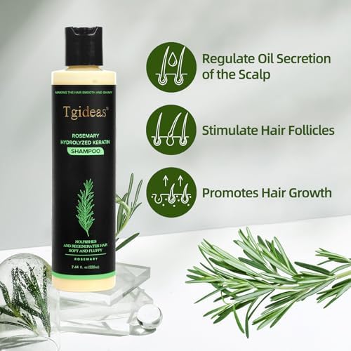 Tgideas Rosemary Biotin Volumizing Shampoo for Thinning Hair, 7.4 Fl Oz