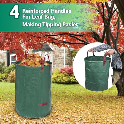 Rake for Leaves Set, Heavy-Duty Garden Rake for Lawns, 73-Inch Adjustable