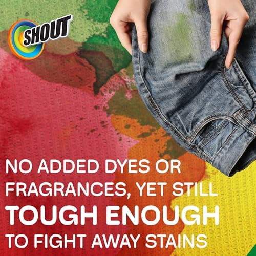 Shout Free Active Enzyme Laundry Stain Remover, Dye & Fragrance Free, 22 oz
