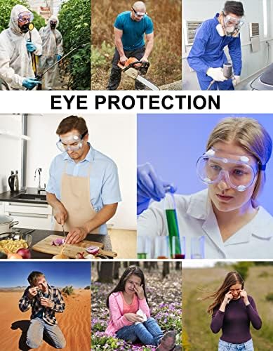 MELASA Safety Goggles ANSI Z87.1 Anti-Fog Protective Lab Goggles Chemistry
