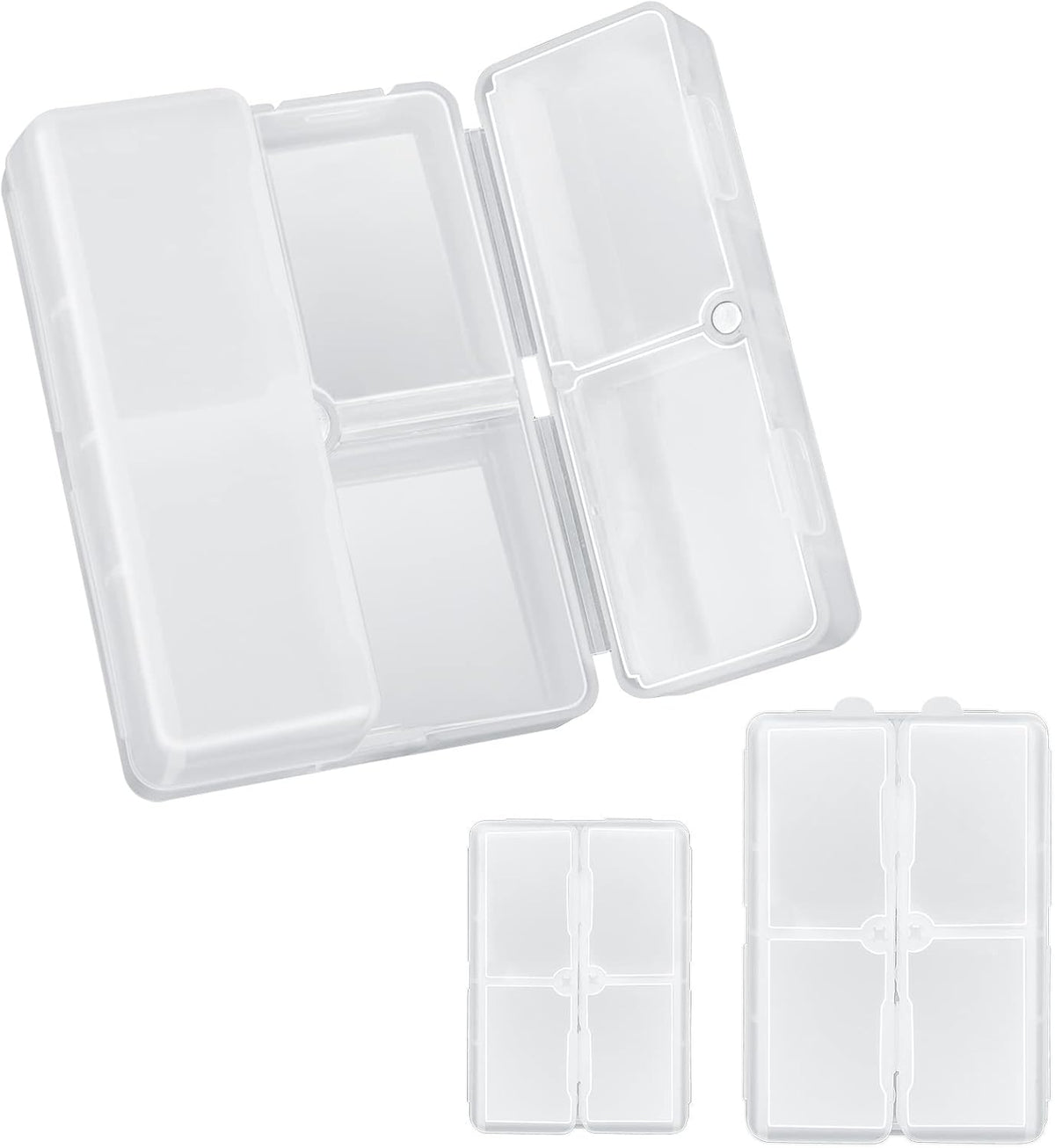FYY Travel Pill Organizer, 7 Compartments Small Pill Box Medicine Case-Pink
