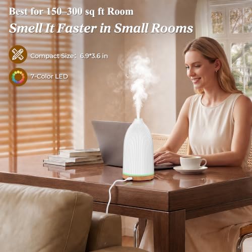 URPOWER 150mL Essential Oil Diffusers for Home Aromatherapy Diffuser