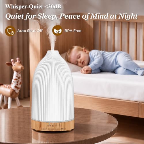 URPOWER 150mL Essential Oil Diffusers for Home Aromatherapy Diffuser