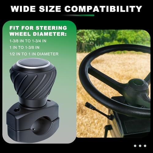 Tractor Steering Wheel Knob Steering Wheel Spinner Knobs for Kubota Jo-hn Dee-re Tractors, Cars, Trucks, Mowers, Forklifts, Universal Spinner Knob Steering Wheel Ball Knob