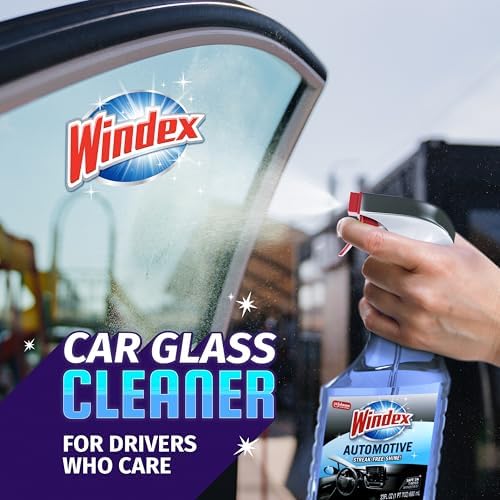 Windex Automotive Car Glass Cleaner Spray, 23 oz
